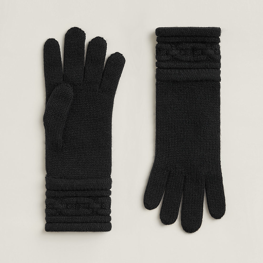 【HERMES】Heaven Gloves カシミヤニット Heaven Twist gloves - Grey | Hermès USA